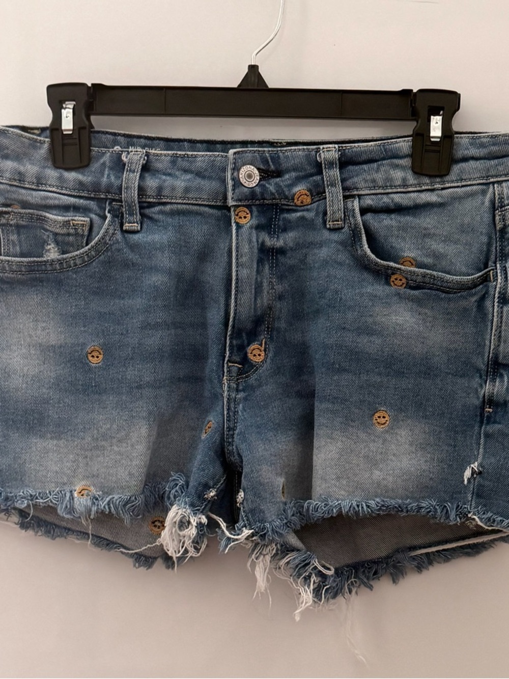 Arizona Jean Company Light Blue Mid-Rise Denim Shorts